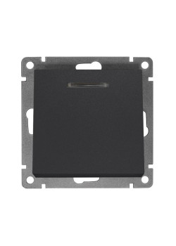 Выключатель 1-кл. СП Афина 10А IP20 с подсветкой механизм графит Universal A0121-Gr