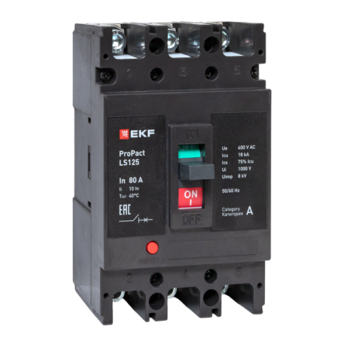 ProPact LS125 80А 3P 18кА EKF