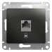GLOSSA РОЗЕТКА компьютерная RJ45 кат. 5e, механизм, АНТРАЦИТ GLOSSA РОЗЕТКА компьютерная RJ45 кат. 5e, механизм, АНТРАЦИТ