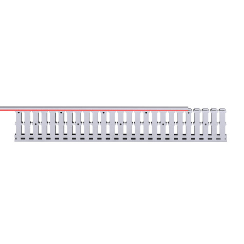 Короб перфорированный, серый RL12 25x80 Короб перфорированный, серый RL12 25x80