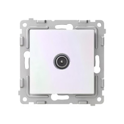 Розетка TV оконечная СП Pixel 1DB механизм перламутр. TOKOV ELECTRIC TKE-PX-A1O-C04