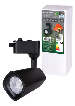 Светильник трековый однофазный LED TRL-02-015-NB 15 Вт, 24°, 4000 К, 90 Ra, черный, TDM