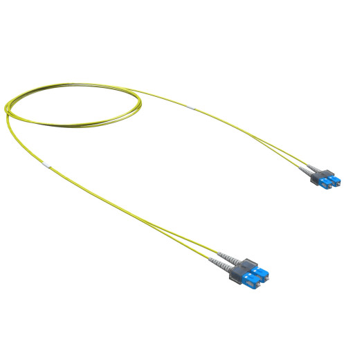 Оптический коммутационный шнур двухволоконный (Duplex) SC-UPC/SC-UPC, 9/125 OS2, 10 м