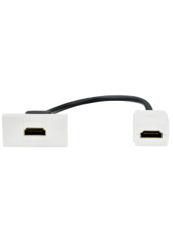 PRIMER РКМ-10-00-П Розетка HDMI M/M (1 модуль) белая IEK