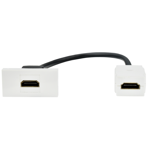 PRIMER РКМ-10-00-П Розетка HDMI M/M (1 модуль) белая IEK