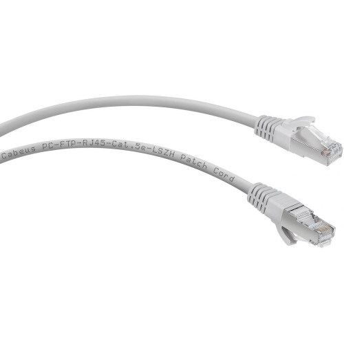 Патч-корд Cabeus PC-FTP-RJ45-CAT.5E-5M-LSZH F/UTP RJ-45 вил.-вилка RJ-45 кат.5E 5м серый LSZH Патч-корд Cabeus PC-FTP-RJ45-CAT.5E-5M-LSZH F/UTP RJ-45 вил.-вилка RJ-45 кат.5E 5м серый LSZH