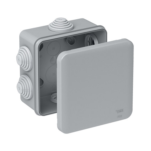 MULTIBOX Коробка распред. откр. установки 100x100x50, габариты 130х130х58, IP55 СЕРАЯ MULTIBOX Коробка распред. откр. установки 100x100x50, габариты 130х130х58, IP55 СЕРАЯ