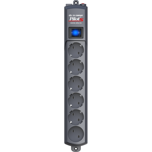 Сетевой фильтр Pilot S 6 розеток (5 евро + 1 без заземления) 1.8 м, графит/ Pilot S surge protector 6 outlets (5 euro + 1 without grounding) 1.8 m, graphite Сетевой фильтр Pilot S 6 розеток (5 евро + 1 без заземления) 1.8 м, графит/ Pilot S surge protector 6 outlets (5 euro + 1 without grounding) 1.8 m, graphite