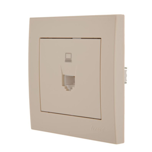 Розетка компьютерная СП Rain RJ45 16А IP20 механизм крем. LEZARD 703-0388-139 Розетка компьютерная СП Rain RJ45 16А IP20 механизм крем. LEZARD 703-0388-139
