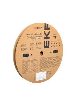 ТУТ нг 16/8 черная рулон EKF