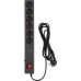 Сетевой фильтр Buro 600SE-1.8-USB-B 1.8м (6 розеток) черный (коробка)