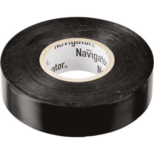 Изолента ПВХ черная 19мм 20м Navigator NIT-A19-20/BL