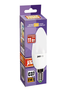 Лампа светодиодная PLED-SP 11Вт C37 3000К E14 230В/50Гц JazzWay 5019157