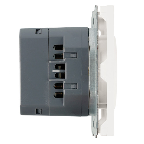 Розетка 1-местная з/ш с/з 16А + USB + Type C (механизм), Stekker, 250В, 20W, серия Эмили, белый фарфор, soft-touch, RST16-5119-01 Розетка 1-местная з/ш с/з 16А + USB + Type C (механизм), Stekker, 250В, 20W, серия Эмили, белый фарфор, soft-touch, RST16-5119-01