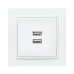 Минск Розетка USB 2-мест. СП 2,1А бел. EKF Минск Розетка USB 2-мест. СП 2,1А бел. EKF