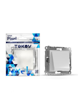 Вывод кабеля СП Pixel IP20 механизм бел. TOKOV ELECTRIC TKE-PX-CP-C01