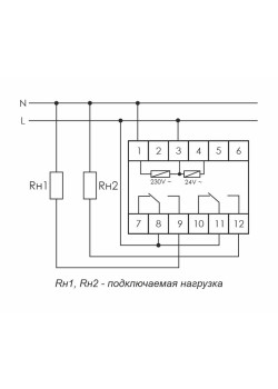 Реле времени PCU-510 2х8А 230В 2 перекл. IP20 многофункц. монтаж на DIN-рейке F&F EA02.001.009