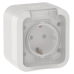 TORS Розетка 1-местная заземляющим контактом и крышкой 16А IP55 TS320 белый IEK TORS Розетка 1-местная заземляющим контактом и крышкой 16А IP55 TS320 белый IEK