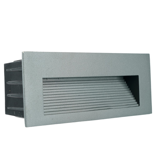 Светодиодный светильник Feron LN012-1 встраиваемый 5W 4000K, IP65, серый