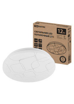 Светильник LED потолочный ДПБ 03, 12 Вт, 6000 К, Геометрия, TDM