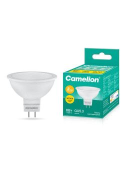 Лампа светодиодная LED8-S108/830/GU5.3 8Вт 220В Camelion 12871