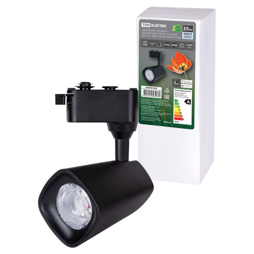 Светильник трековый однофазный LED TRL-02-035-NB 35 Вт, 24°, 4000 К, 90 Ra, черный, TDM