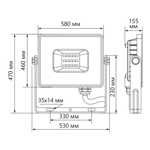 Светодиодный прожектор Feron LL-928 IP65 500W 6400K