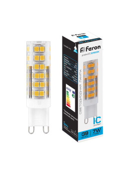 Лампа светодиодная Feron LB-433 G9 7W 175-265V 6400K