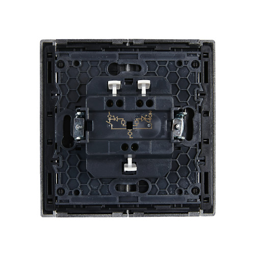FORTE&PIANO Выключатель 2-клавишный с индикацией 10А FP506 сталь IEK FORTE&PIANO Выключатель 2-клавишный с индикацией 10А FP506 сталь IEK