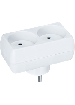 Разветвитель 2-м без заземл. 10А IP20 94 671 NAD-L-2X-C-WH Navigator 94671