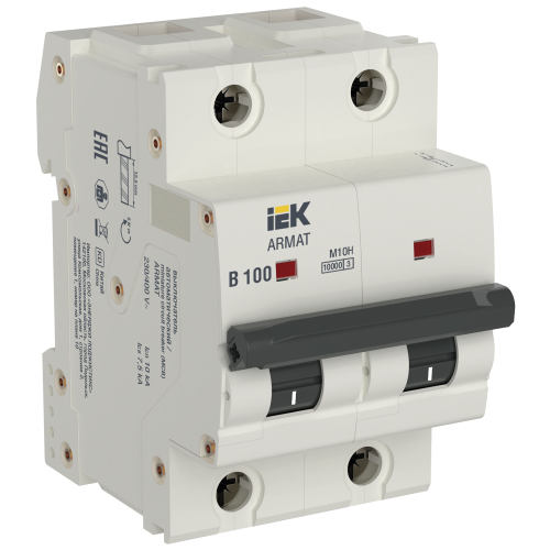 ARMAT Автоматический выключатель M10H 2P B 100A IEK