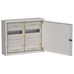 TITAN 5 Корпус металлический ЩРн-48 (2х24) 460х570х140мм IP31 серый (одна дверь) IEK