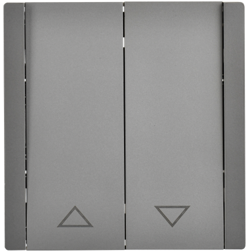 FORTE&PIANO Выключатель жалюзи 10А FP511 сталь IEK