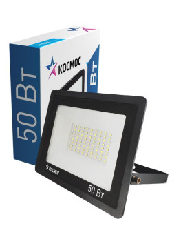 Прожектор светодиодный 50Вт 6500К IP65 4000лм КОСМОС K_PR5_LED_50