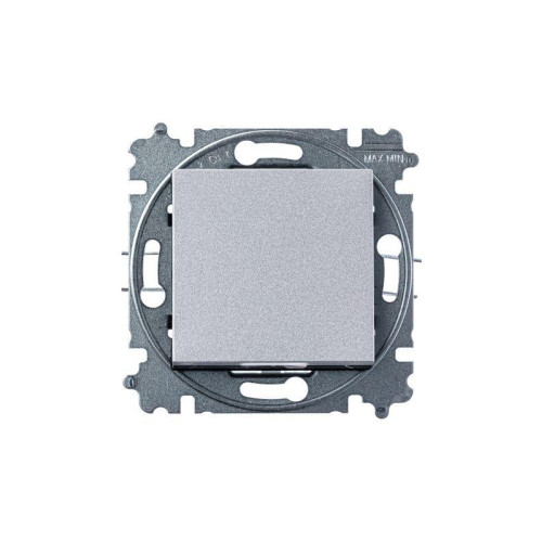 Выключатель 1-кл. СП Levit IP20 серебр./дым. черн. ABB 2CHH590145A6070 Выключатель 1-кл. СП Levit IP20 серебр./дым. черн. ABB 2CHH590145A6070