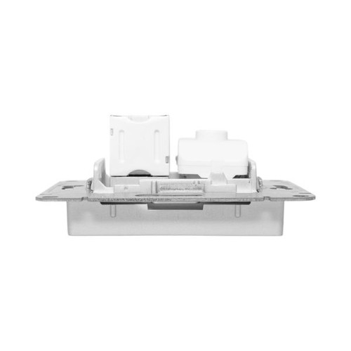 Механизм роз. TV+RJ45 (cat5), алюм. Эпика EKF Механизм роз. TV+RJ45 (cat5), алюм. Эпика EKF