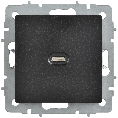 BRITE Розетка USB C 65Вт высокоскоростная зарядка РЮ12-1-БрЧ черный IEK BRITE Розетка USB C 65Вт высокоскоростная зарядка РЮ12-1-БрЧ черный IEK