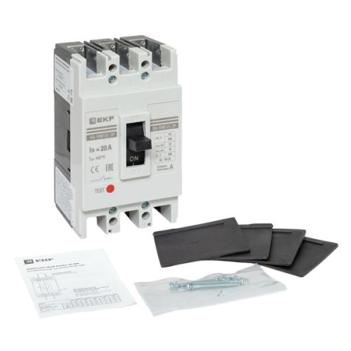 ВА-99М 63/20А 3P 10In 25кА с термомагнитным расцепителем EKF