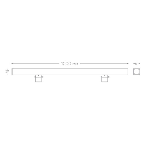 Светодиодный линейный прожектор для подсветки стен Feron LL-889 18W RGB 85-265V IP65