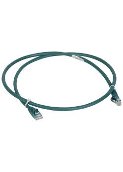Шнур коммутационный RJ 45 - категория 6 - U/UTP - LSZH - неэкранированный - 1 м - зеленый