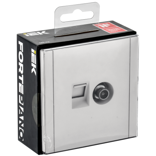 FORTE&PIANO Розетка двойная TV+RJ45 кат.5E FP236 белый IEK FORTE&PIANO Розетка двойная TV+RJ45 кат.5E FP236 белый IEK