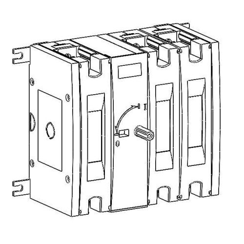 ВЫКЛ.-РАЗЪЕДИНИТЕЛЬ SYSTEMEPACT SD250 3P 250A РУКОЯТКА ФРОНТ. ЦЕНТР_РУКОЯТКА ЗАКАЗЫВАЕТСЯ ОТДЕЛЬНО
