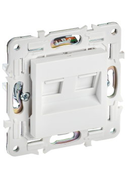 SKANDY Розетка компьютерная двойная RJ45 кат.5E SK-K03W арктический белый IEK