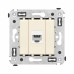 Компьютерная розетка RJ-45 без шторки в стену, кат.6 одинарная, Avanti, ванильная дымка Компьютерная розетка RJ-45 без шторки в стену, кат.6 одинарная, Avanti, ванильная дымка