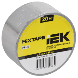 MIXTAPE PLUS Лента алюминиевая клейкая 22мкм 48ммх20м IEK
