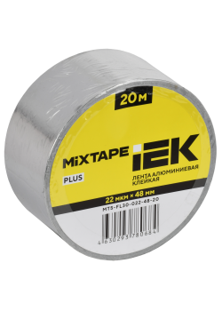 MIXTAPE PLUS Лента алюминиевая клейкая 22мкм 48ммх20м IEK
