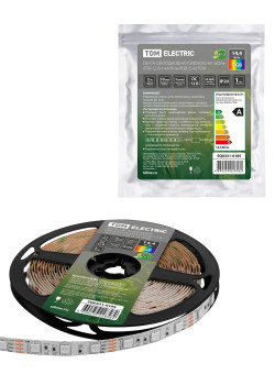 Лента светодиодная SMD5050-60-20-12-144-RGB 60LED/м, IP20, 12В, 14.4Вт, RGB, (У) TDM