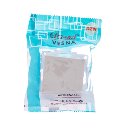 Переключатель проходной 1-кл. СП Vesna механизм крем. LEZARD 742-0388-105 Переключатель проходной 1-кл. СП Vesna механизм крем. LEZARD 742-0388-105