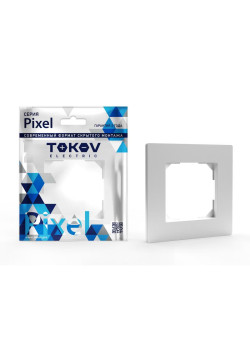 Рамка 1-м Pixel бел. TOKOV ELECTRIC TKE-PX-RM1-C01