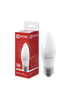 Лампа светодиодная LED-СВЕЧА-VC 14Вт E27 4000К 1330лм IN HOME 4690612047744